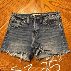 KanCan Distressed Blue Jean Shorts